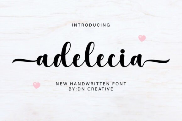 Adelecia: A Handwritten Font for Makers