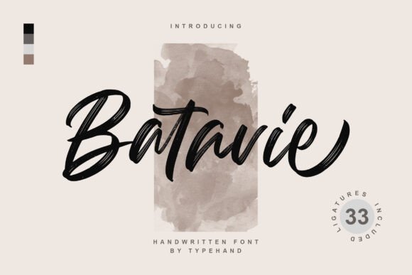 Batavie: A Handwritten Font for Authentic Branding