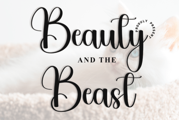 Beauty Beast Font for Festive Craft Designs