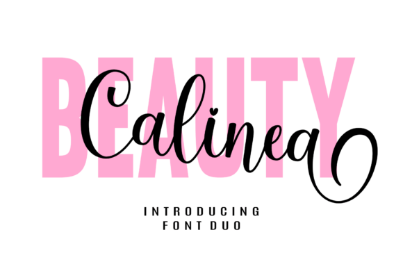 Beauty Calinea: A Modern Script Typeface for Web Design
