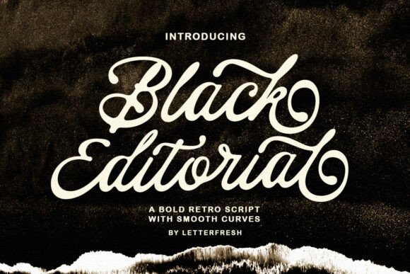 Black Editorial: A Timeless Script Typeface