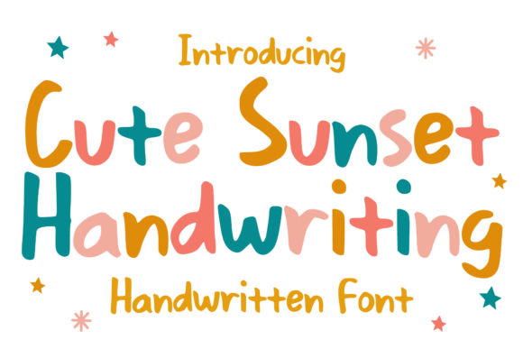 Cute Sunset Handwriting: A Playful Web Font Choice