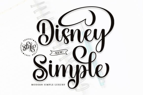 Disney Simple: A Script Font for Elegant Branding