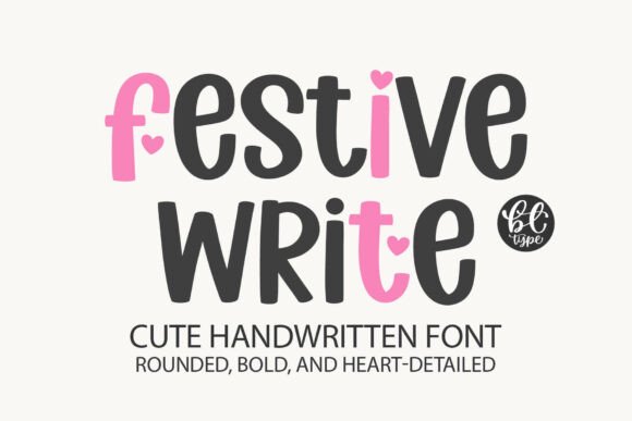 Festive Write Font for Crafters