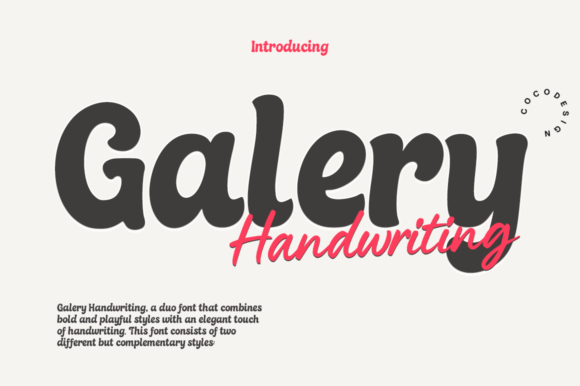 Galery Handwriting Font Review for Web Design
