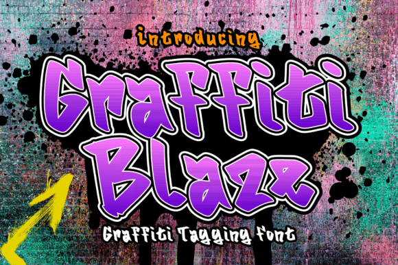 Graffitti Blaze Typeface for Bold Editorial Design