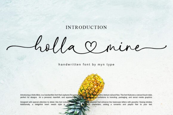 Holla Mine: A Handwritten Font for Clear Campaigns