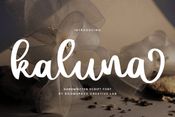 Kaluna Regular: A Script Font for Editorial Design