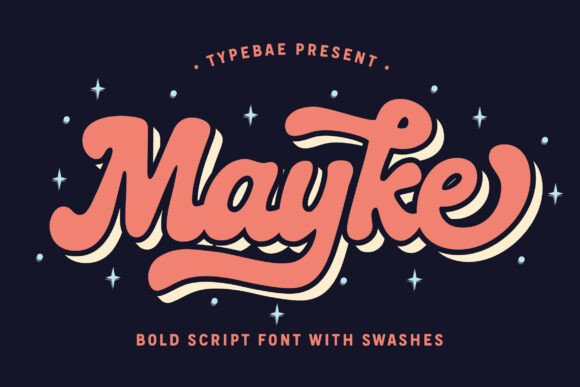 Mayke Regular: A Bold Script Typeface for Web Design