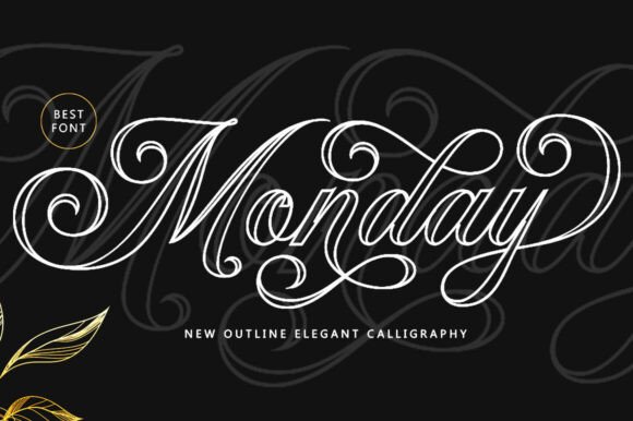Monday Outline: The Script Font for Modern Brands