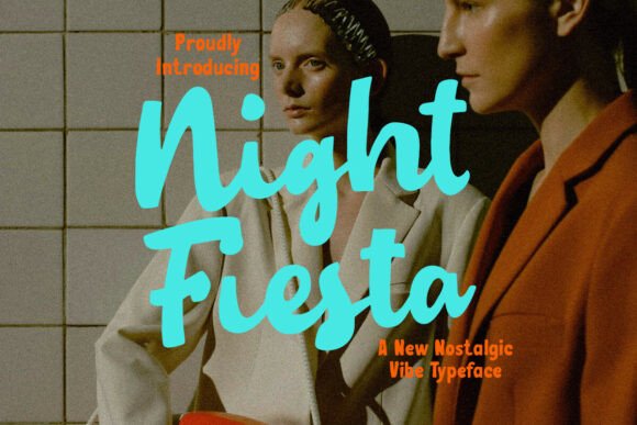 Night Fiesta: A Retro Script Font for Bold Campaigns