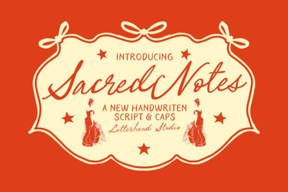Sacred Notes Duo: A Handwritten Font for Branding