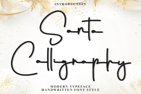 Santa Calligraphy: A Soft Script Font for Editorial Design
