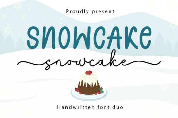 Snowcake Duo: A Warm Handwritten Typeface