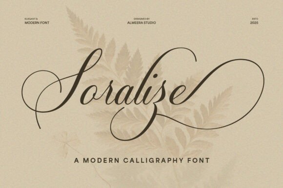 Soralize: A Modern Script Font for Editorial Grace