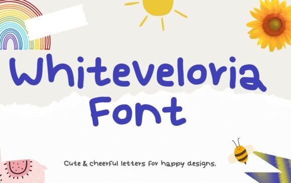 Whiteveloria: A Playful Typeface for Modern Editorial Design